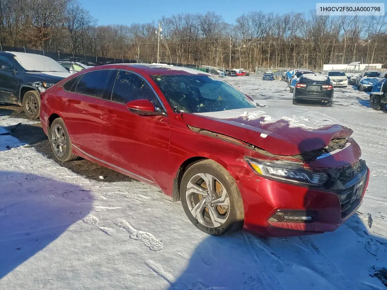 1HGCV2F50JA000798 2018 Honda Accord Exl