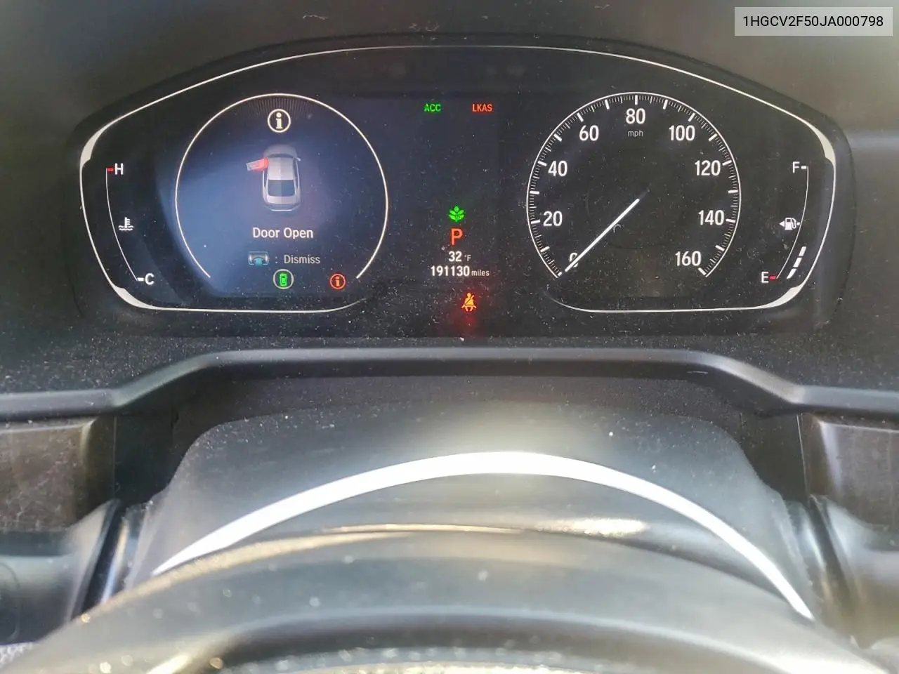 1HGCV2F50JA000798 2018 Honda Accord Exl