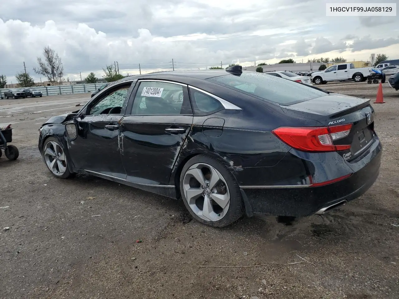 1HGCV1F99JA058129 2018 Honda Accord Touring