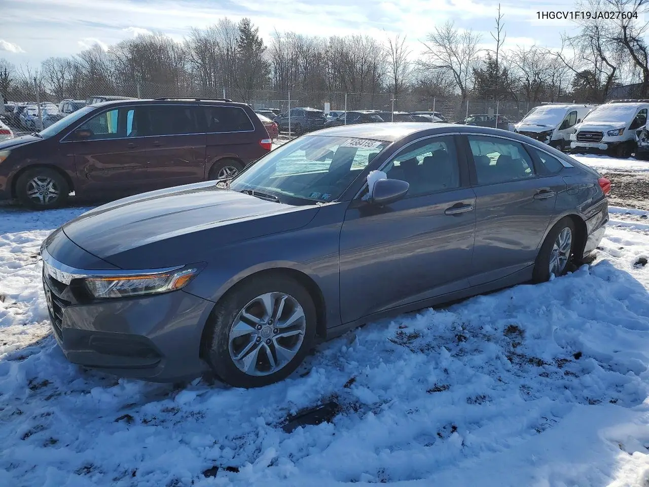 1HGCV1F19JA027604 2018 Honda Accord Lx