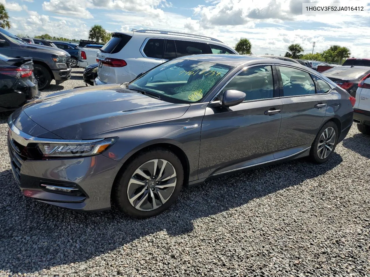 1HGCV3F52JA016412 2018 Honda Accord Hybrid Exl