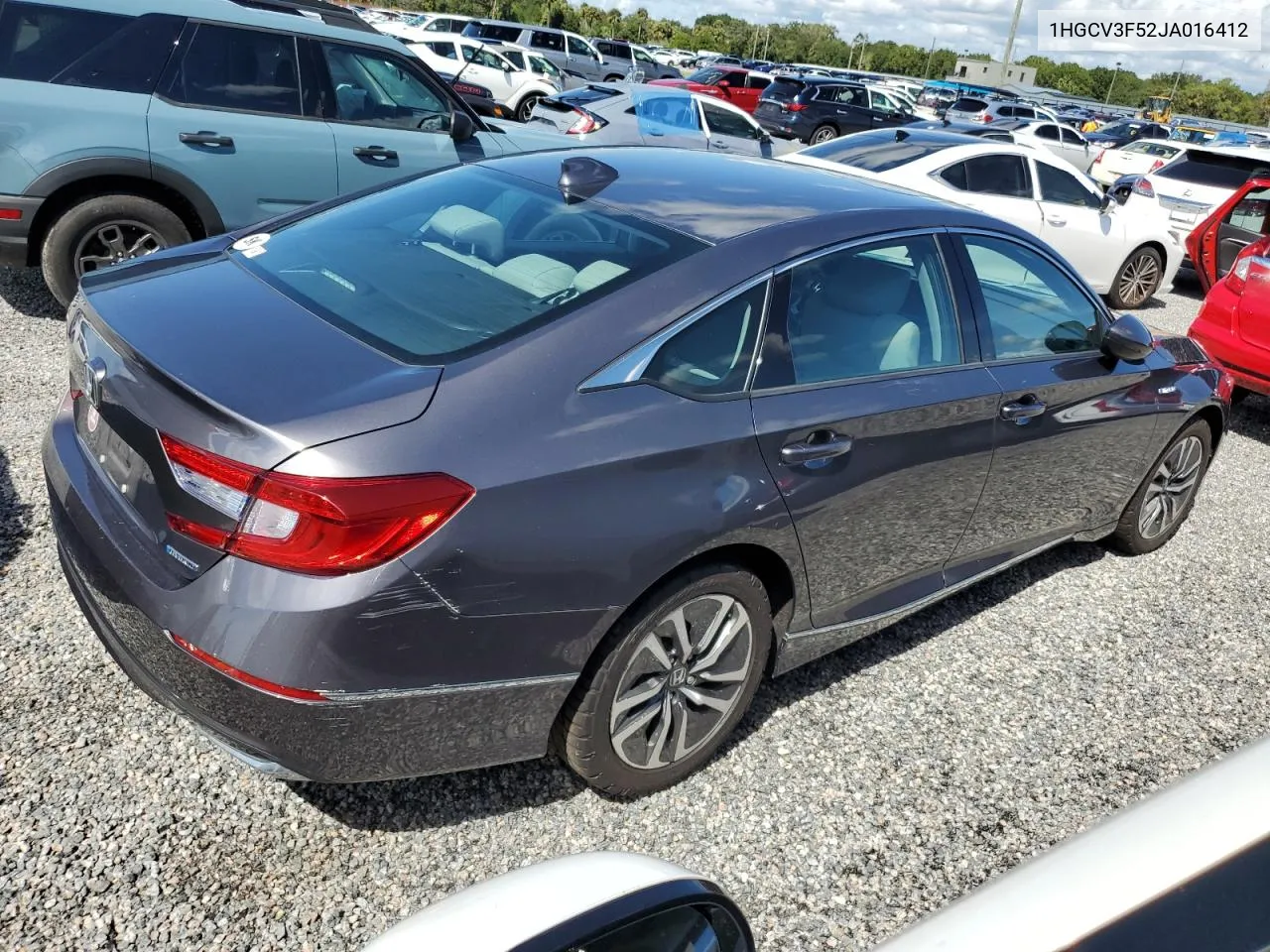 1HGCV3F52JA016412 2018 Honda Accord Hybrid Exl