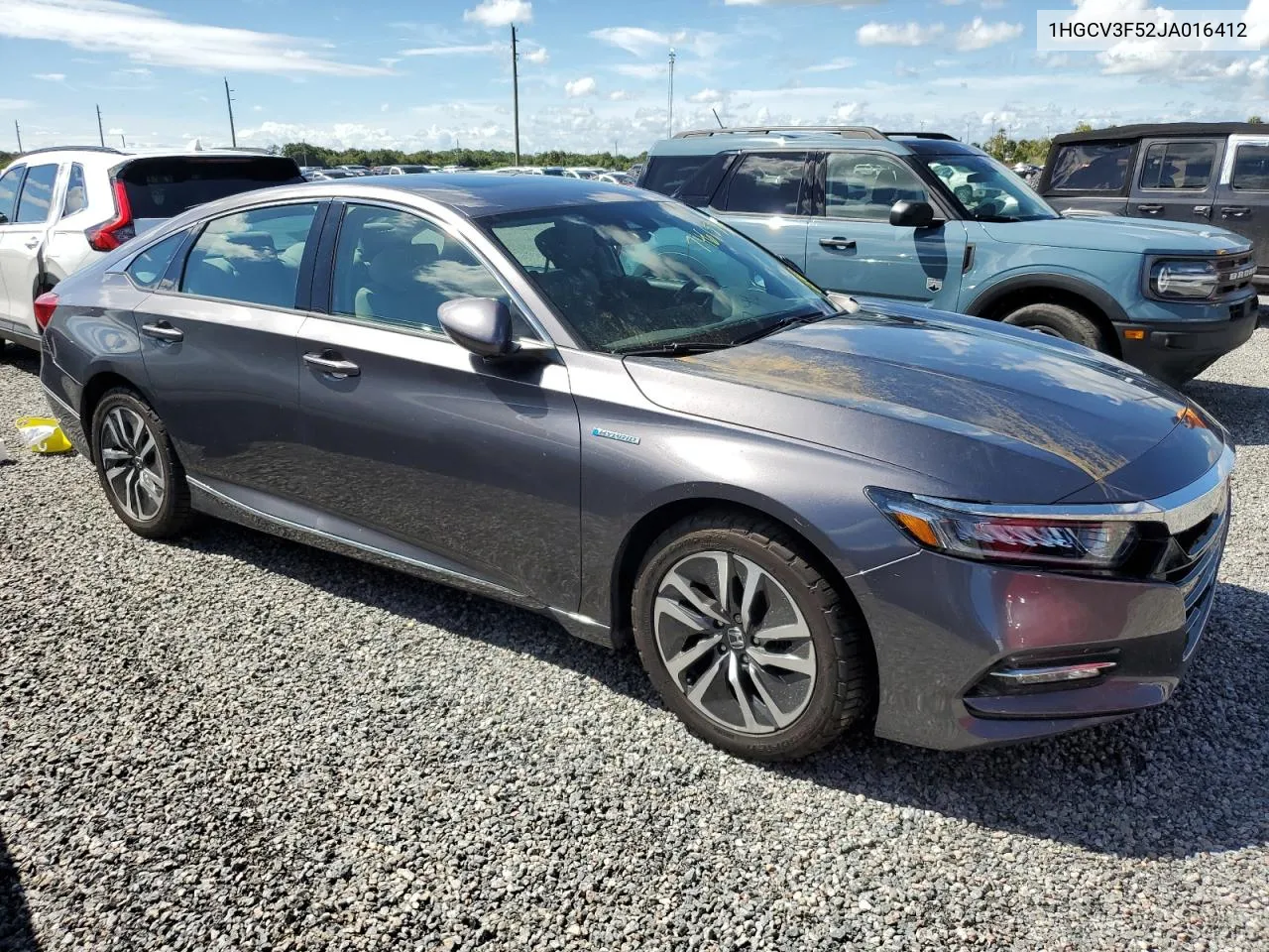 1HGCV3F52JA016412 2018 Honda Accord Hybrid Exl