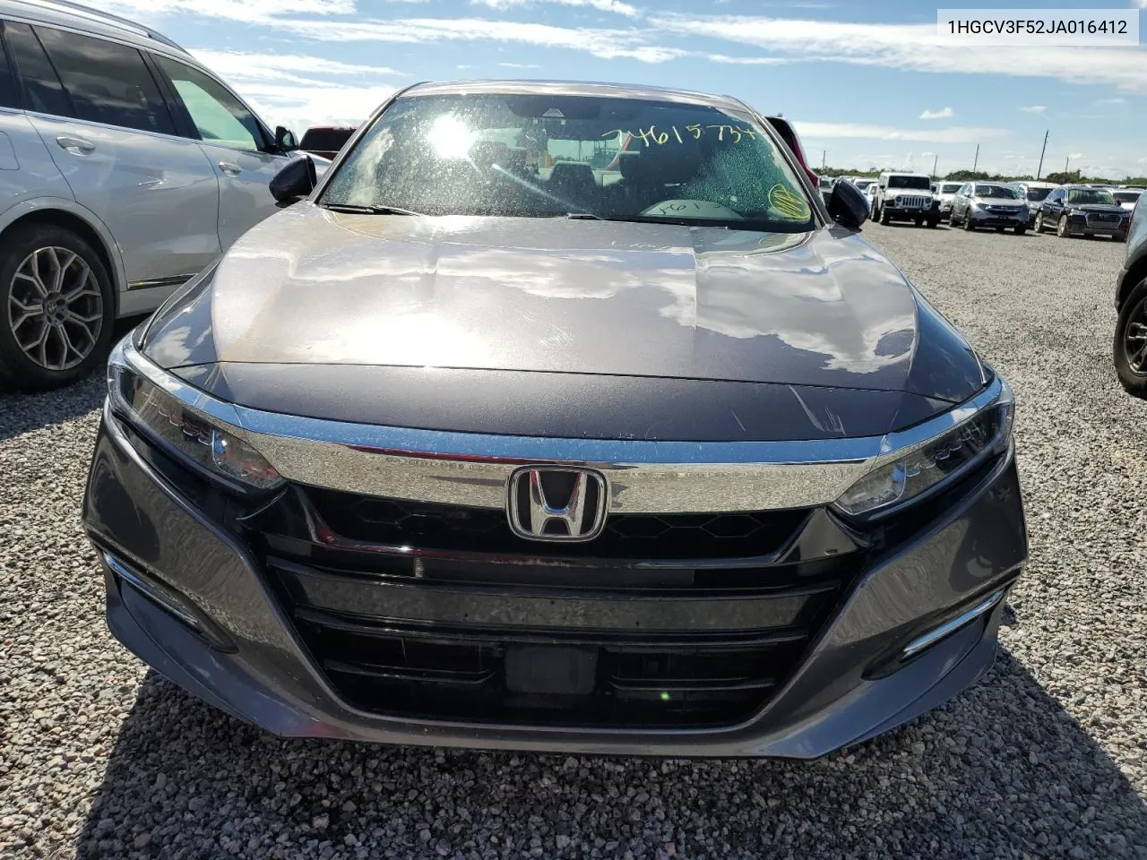 1HGCV3F52JA016412 2018 Honda Accord Hybrid Exl