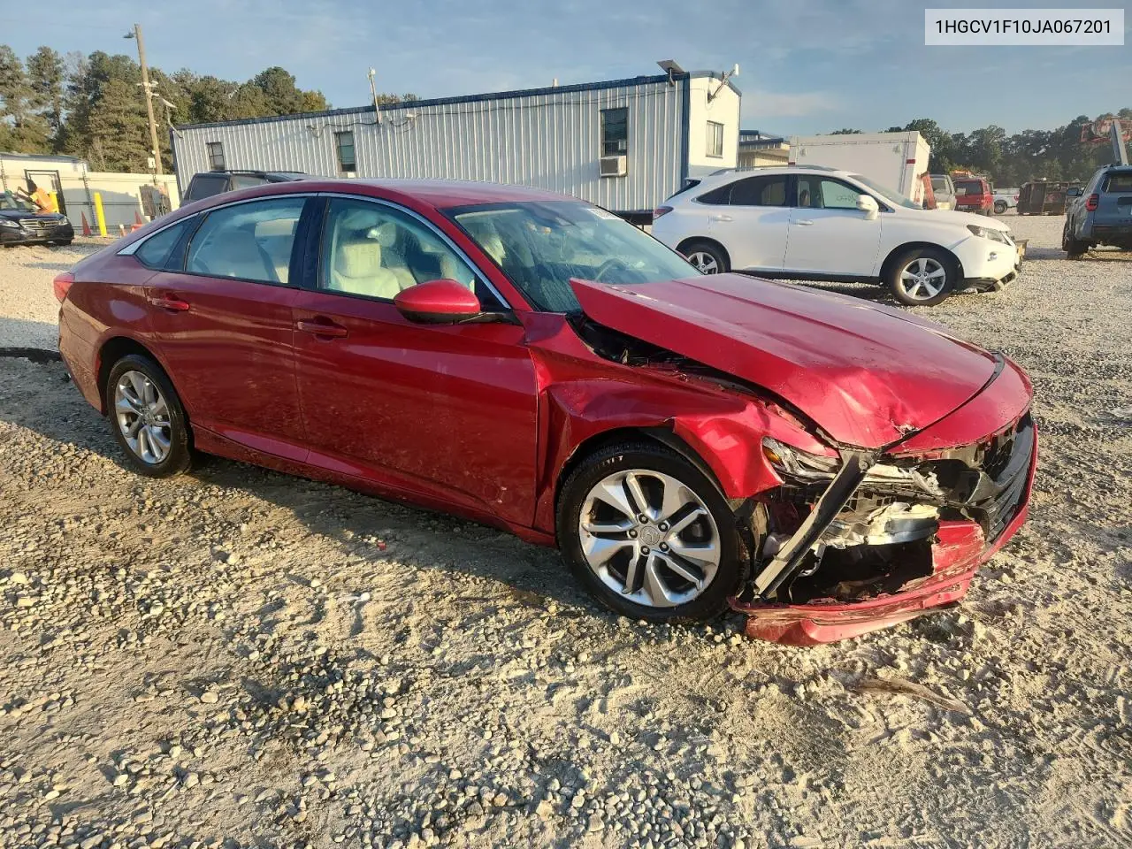 1HGCV1F10JA067201 2018 Honda Accord Lx