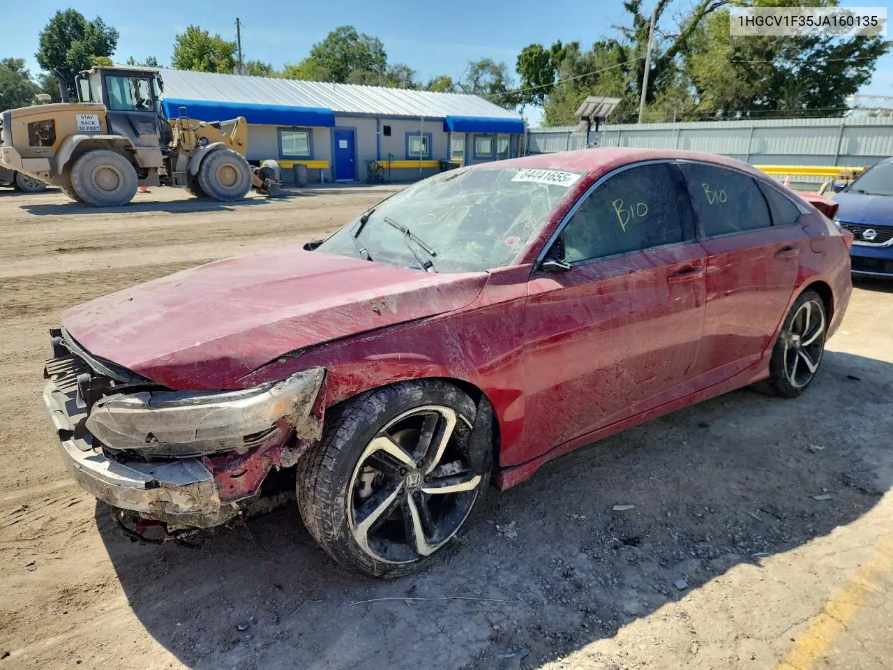 1HGCV1F35JA160135 2018 Honda Accord Sport