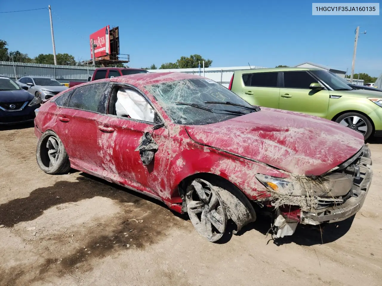 1HGCV1F35JA160135 2018 Honda Accord Sport
