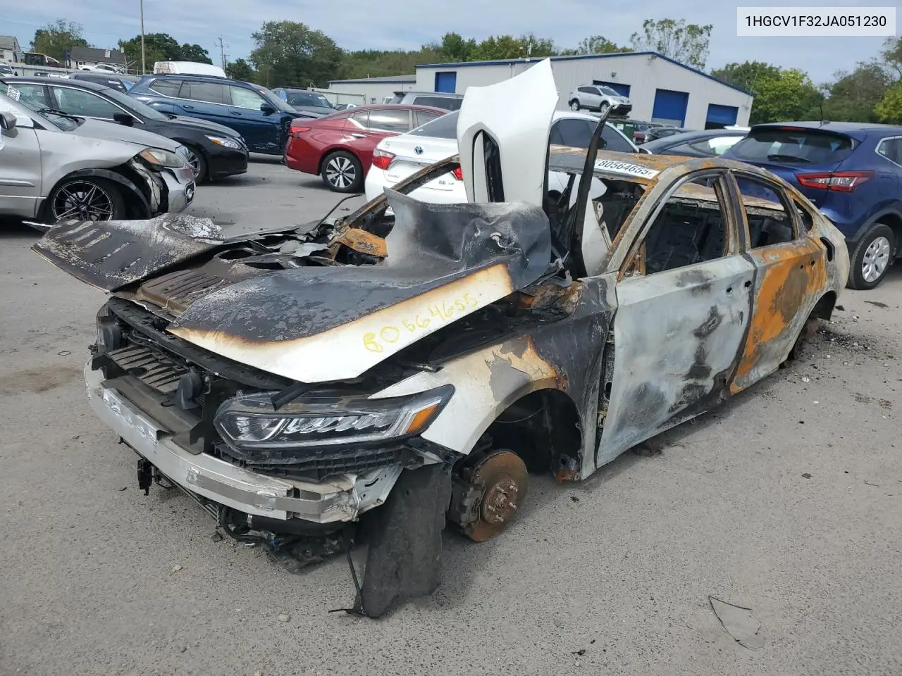 1HGCV1F32JA051230 2018 Honda Accord Sport