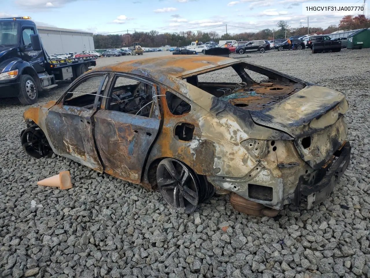 1HGCV1F31JA007770 2018 Honda Accord Sport