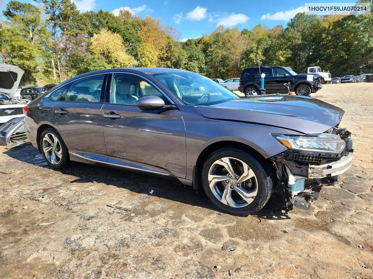 1HGCV1F59JA070214 2018 Honda Accord Exl