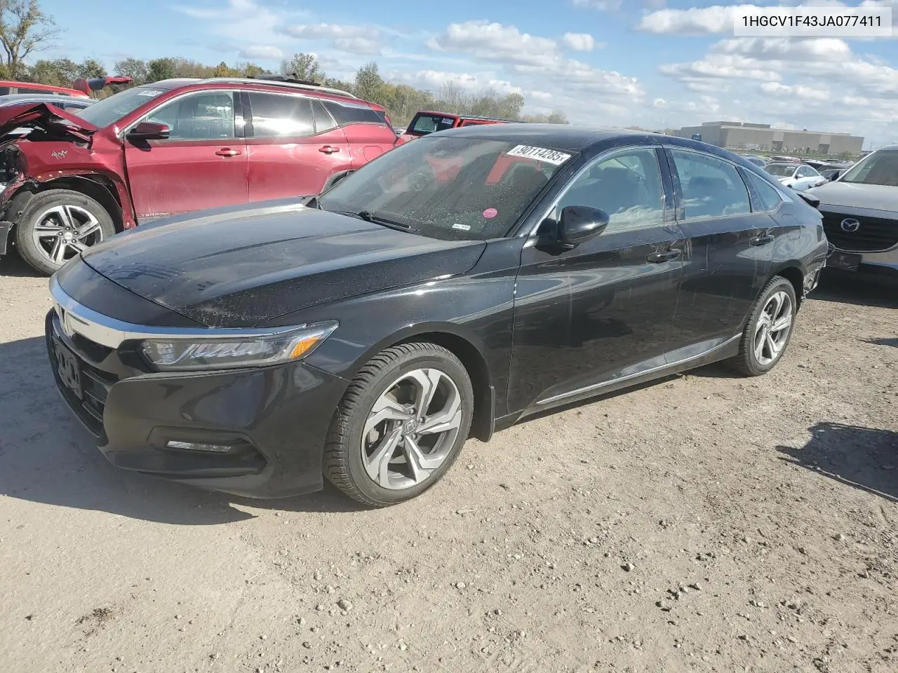 1HGCV1F43JA077411 2018 Honda Accord Ex