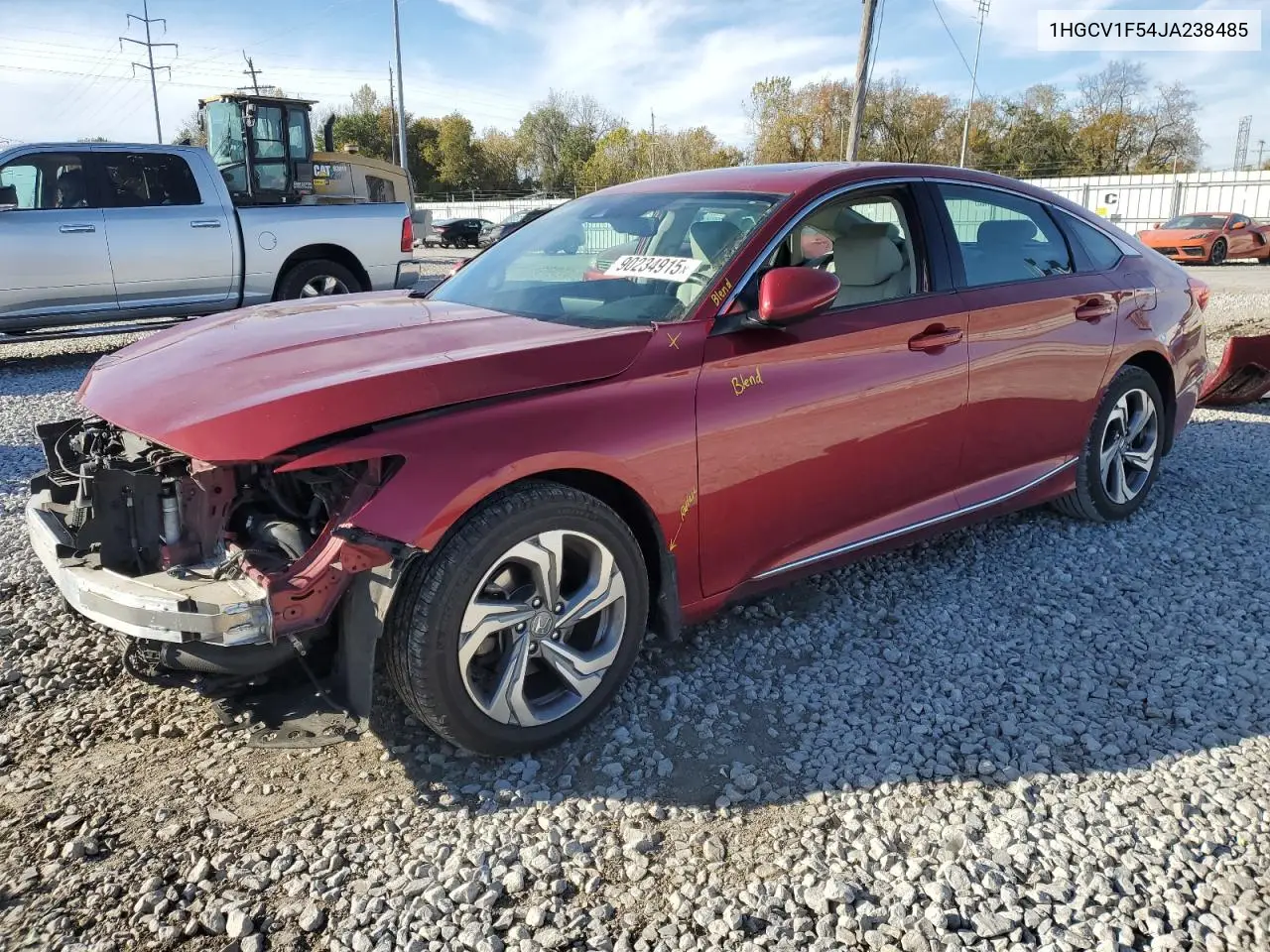 1HGCV1F54JA238485 2018 Honda Accord Exl