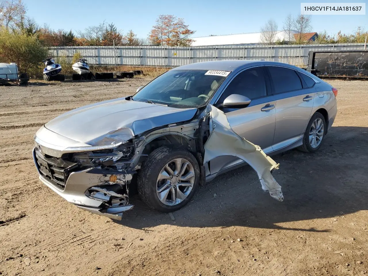 1HGCV1F14JA181637 2018 Honda Accord Lx