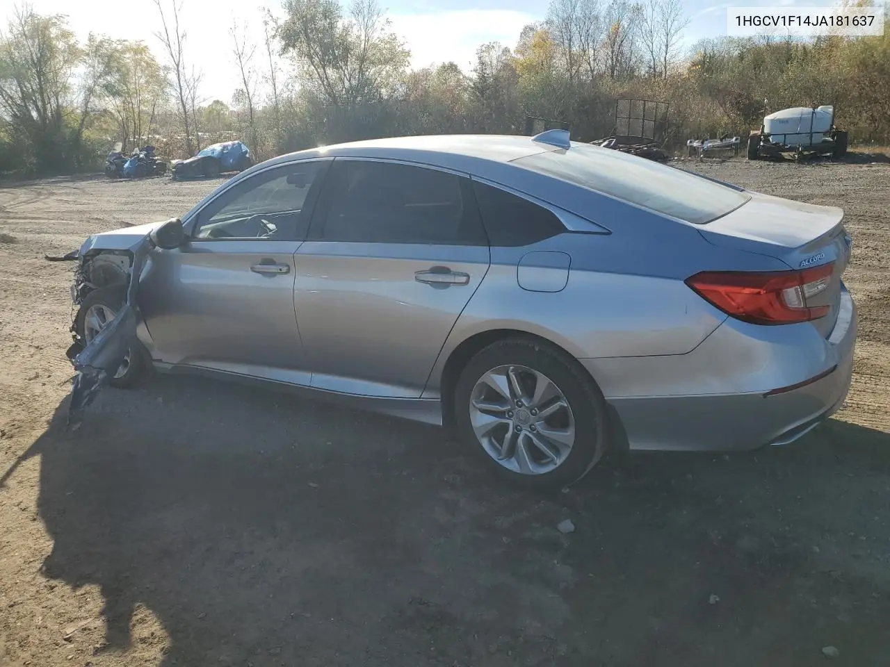 1HGCV1F14JA181637 2018 Honda Accord Lx