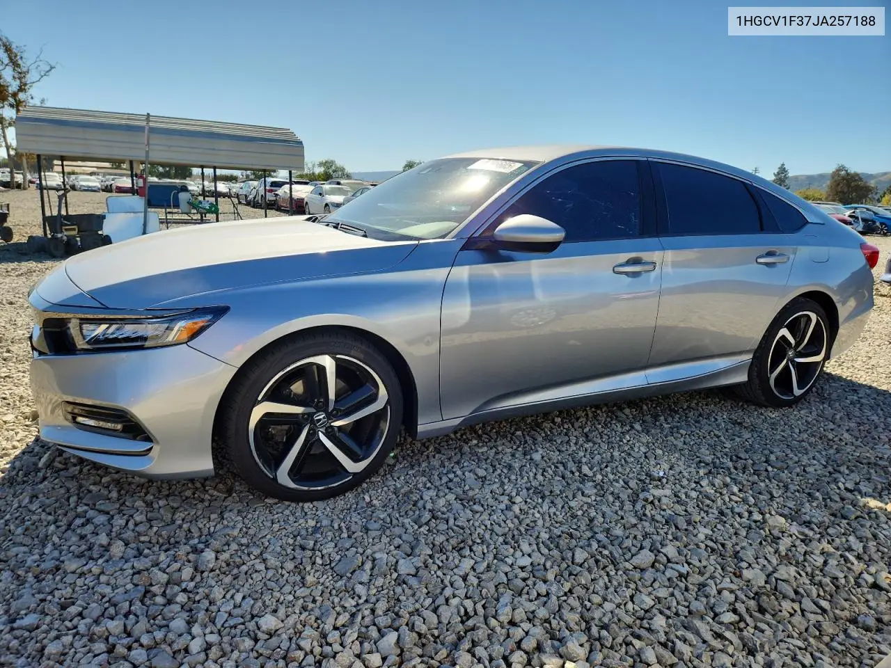 1HGCV1F37JA257188 2018 Honda Accord Sport
