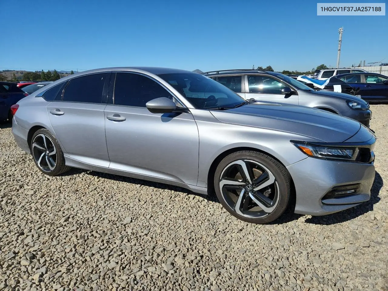 1HGCV1F37JA257188 2018 Honda Accord Sport