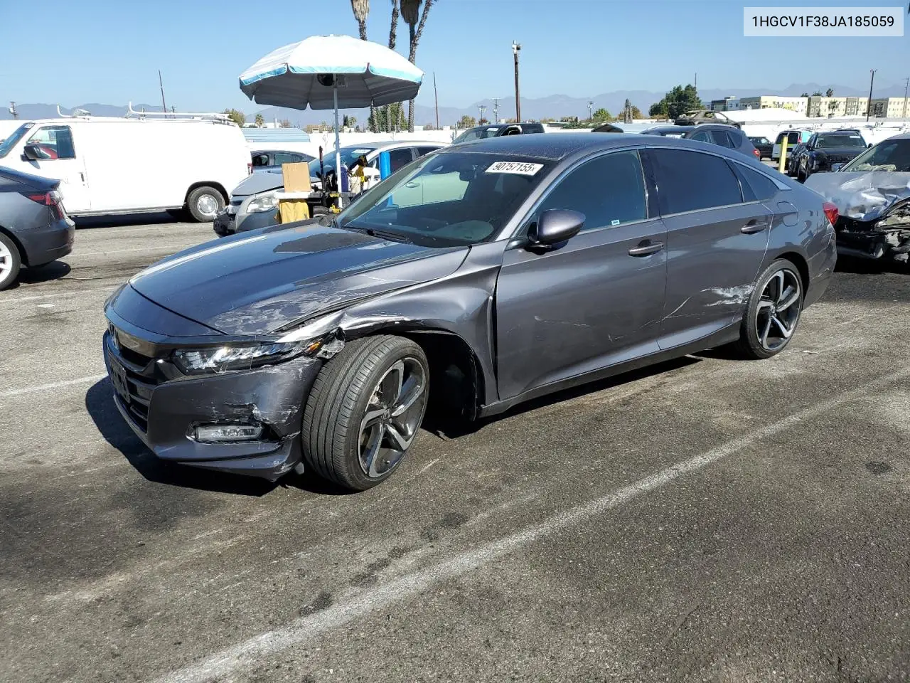 1HGCV1F38JA185059 2018 Honda Accord Sport