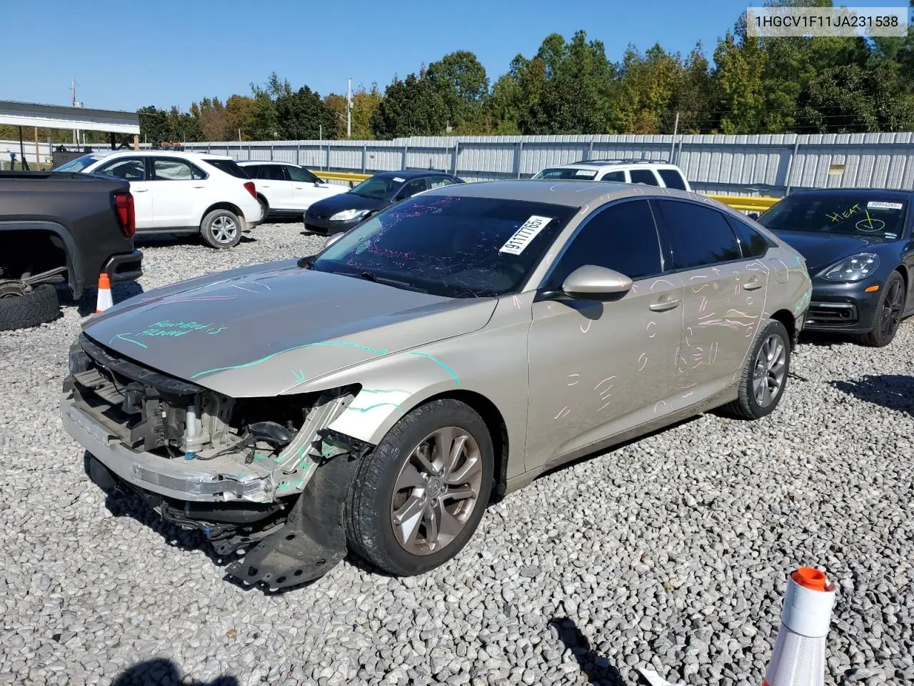 1HGCV1F11JA231538 2018 Honda Accord Lx