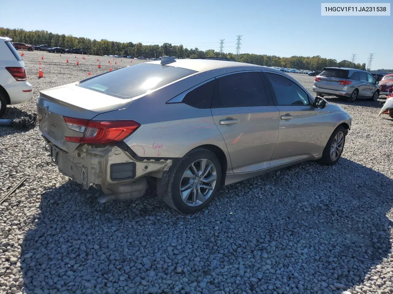 1HGCV1F11JA231538 2018 Honda Accord Lx