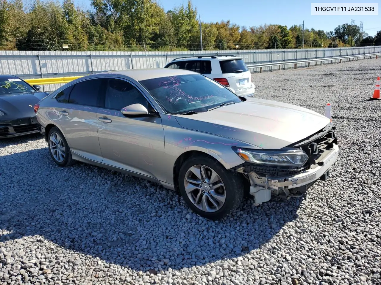 1HGCV1F11JA231538 2018 Honda Accord Lx