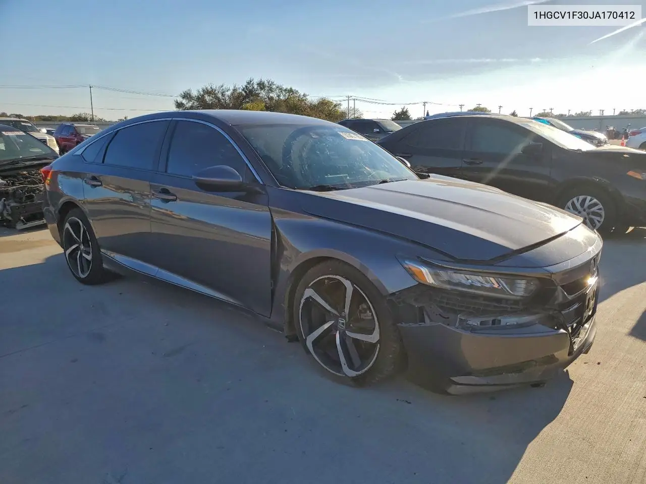 1HGCV1F30JA170412 2018 Honda Accord Sport