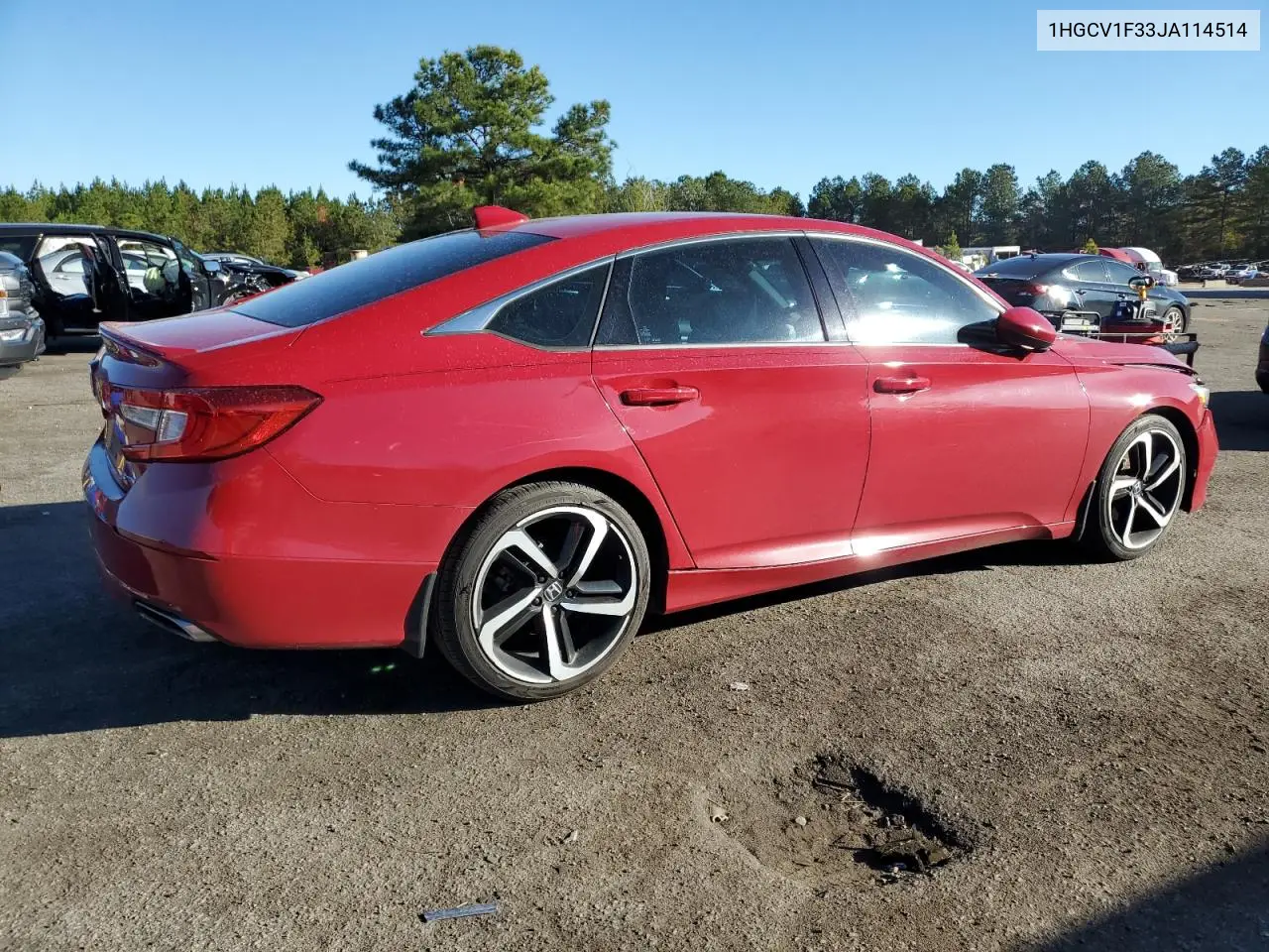 1HGCV1F33JA114514 2018 Honda Accord Sport