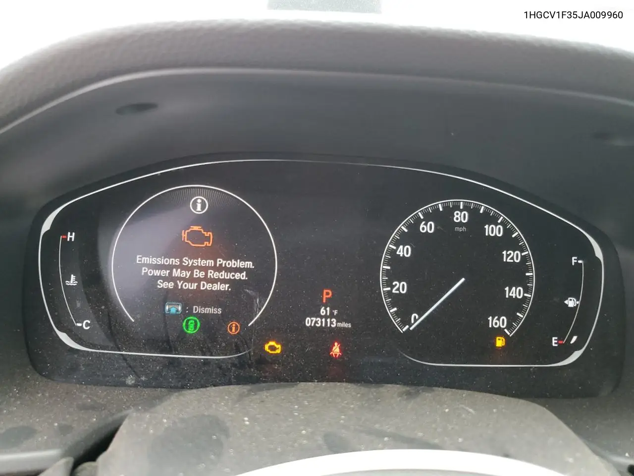 1HGCV1F35JA009960 2018 Honda Accord Sport