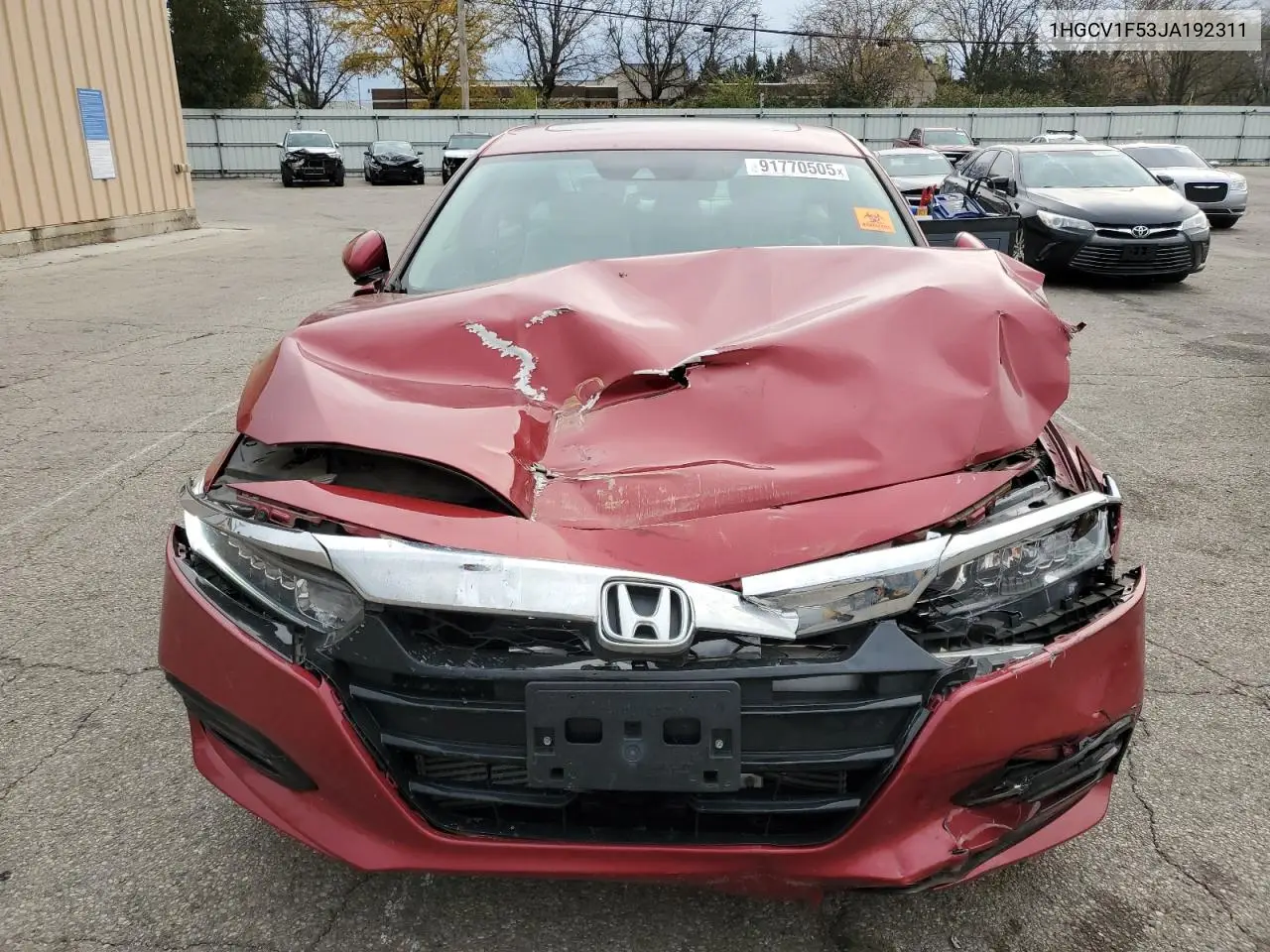 1HGCV1F53JA192311 2018 Honda Accord Exl