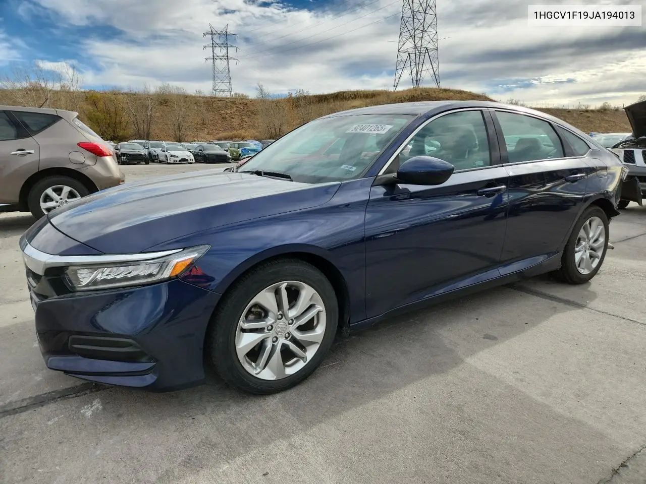 1HGCV1F19JA194013 2018 Honda Accord Lx