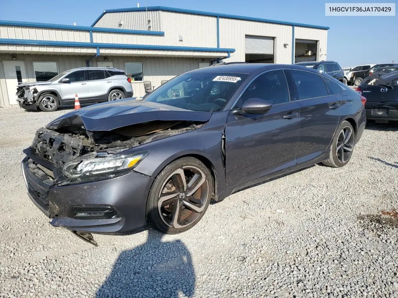 1HGCV1F36JA170429 2018 Honda Accord Sport