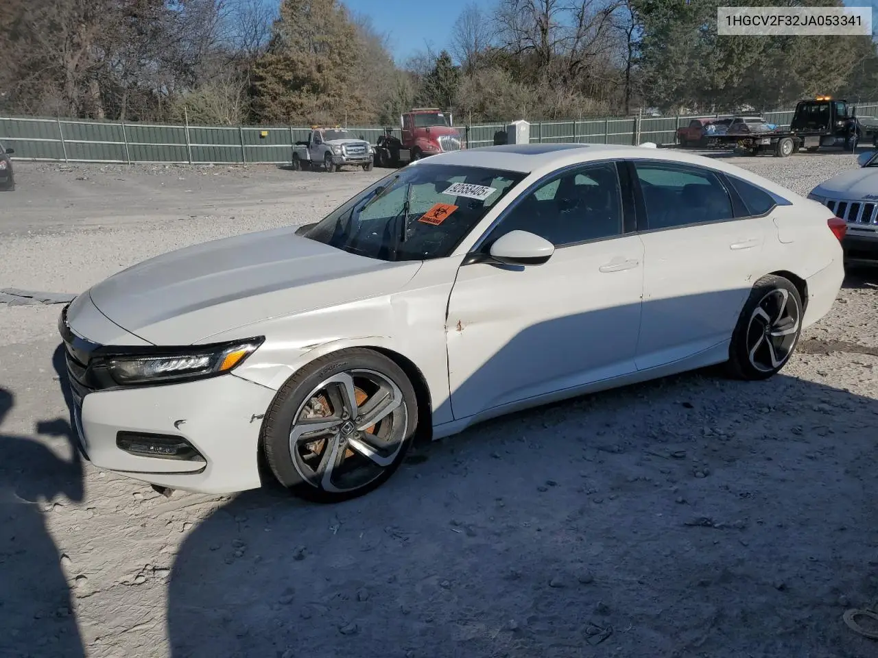 1HGCV2F32JA053341 2018 Honda Accord Sport