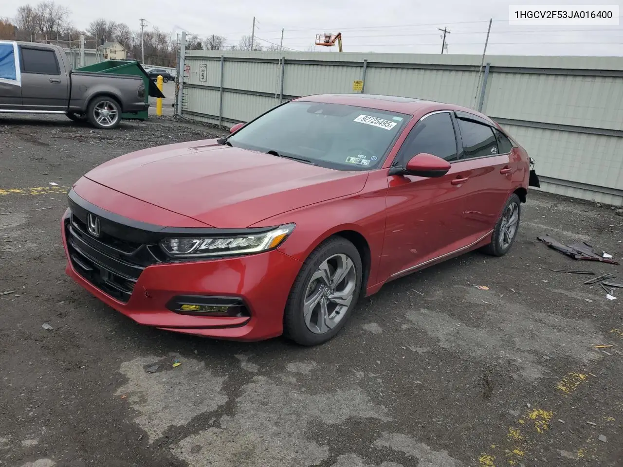 1HGCV2F53JA016400 2018 Honda Accord Exl