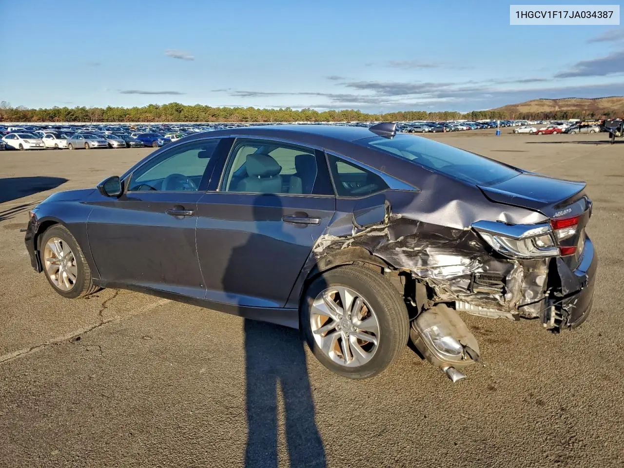 1HGCV1F17JA034387 2018 Honda Accord Lx