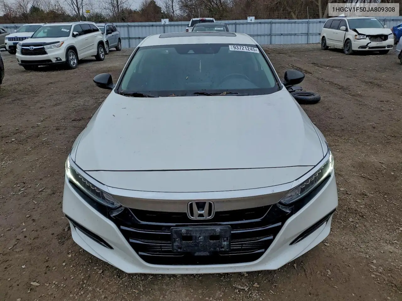 1HGCV1F50JA809308 2018 Honda Accord Exl