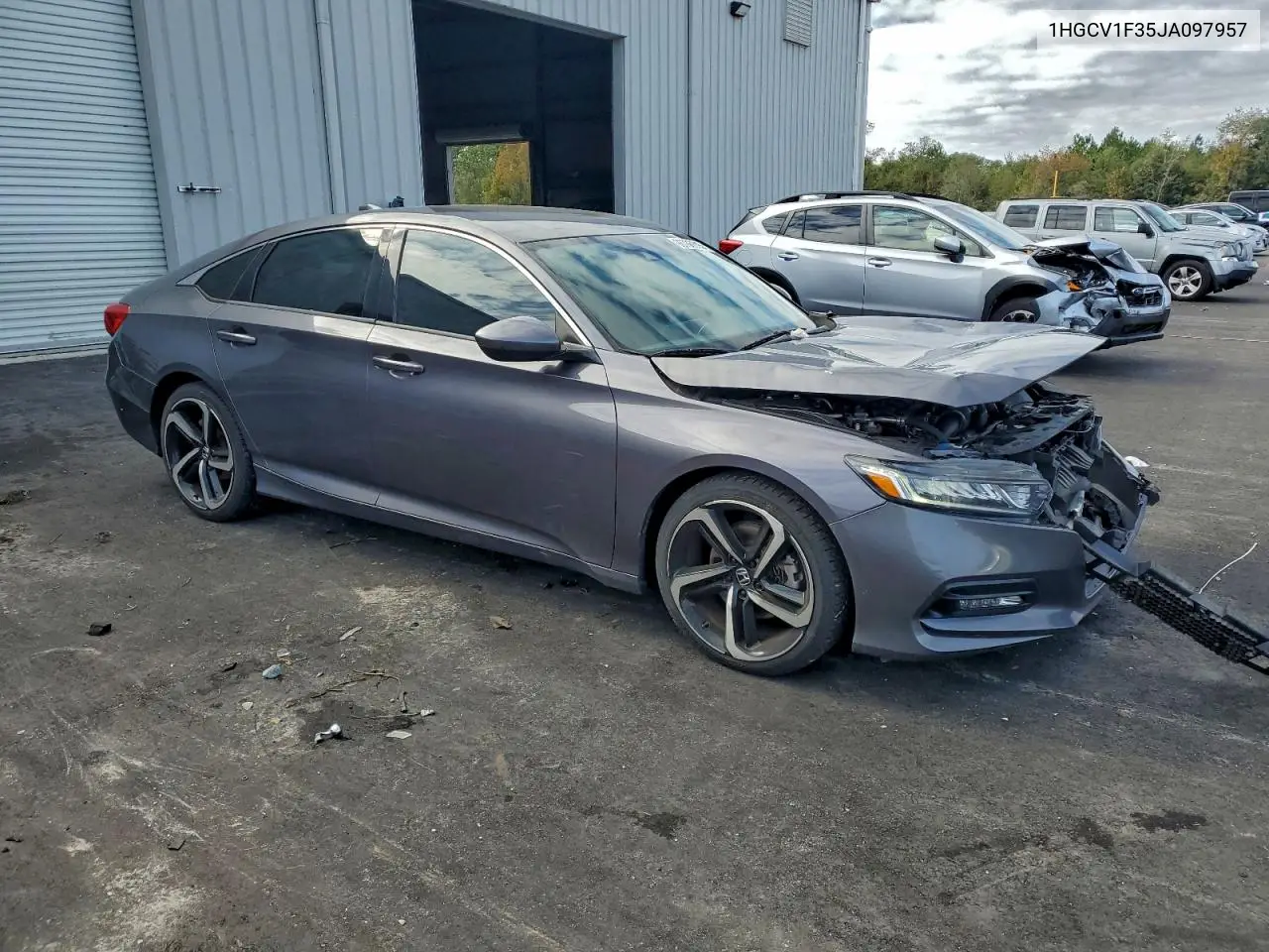 1HGCV1F35JA097957 2018 Honda Accord Sport