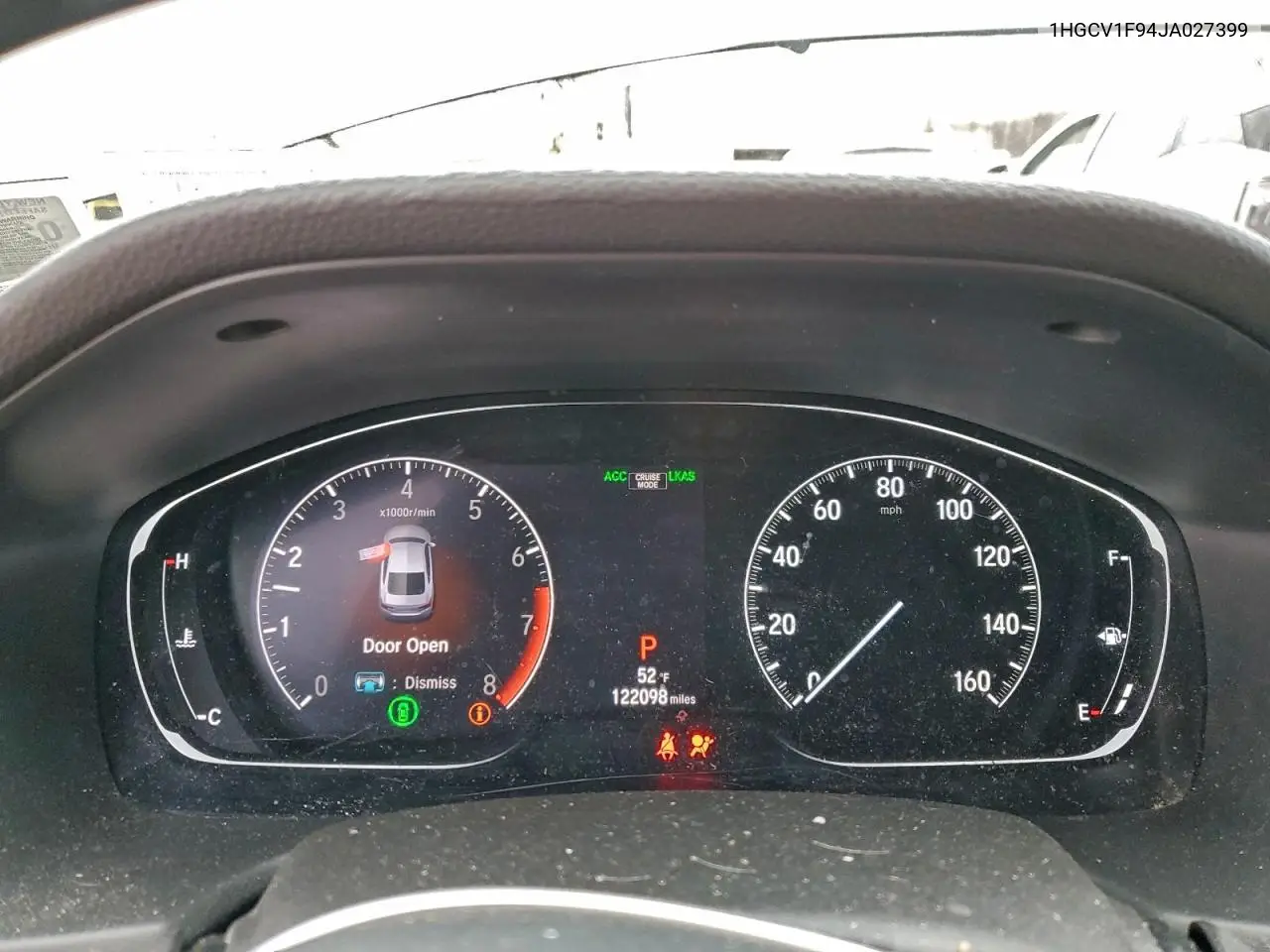 1HGCV1F94JA027399 2018 Honda Accord Touring