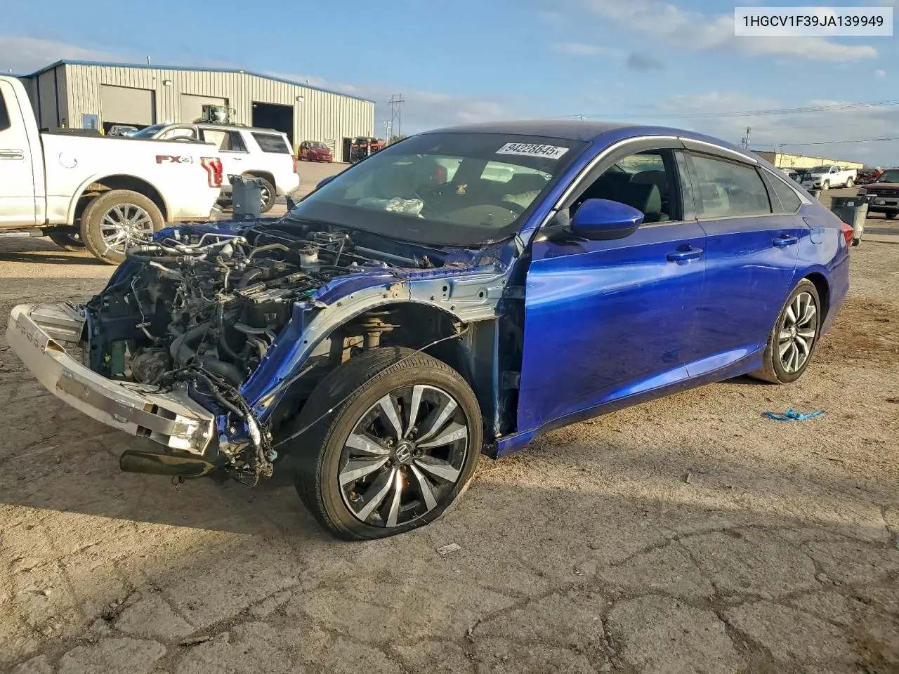 1HGCV1F39JA139949 2018 Honda Accord Sport