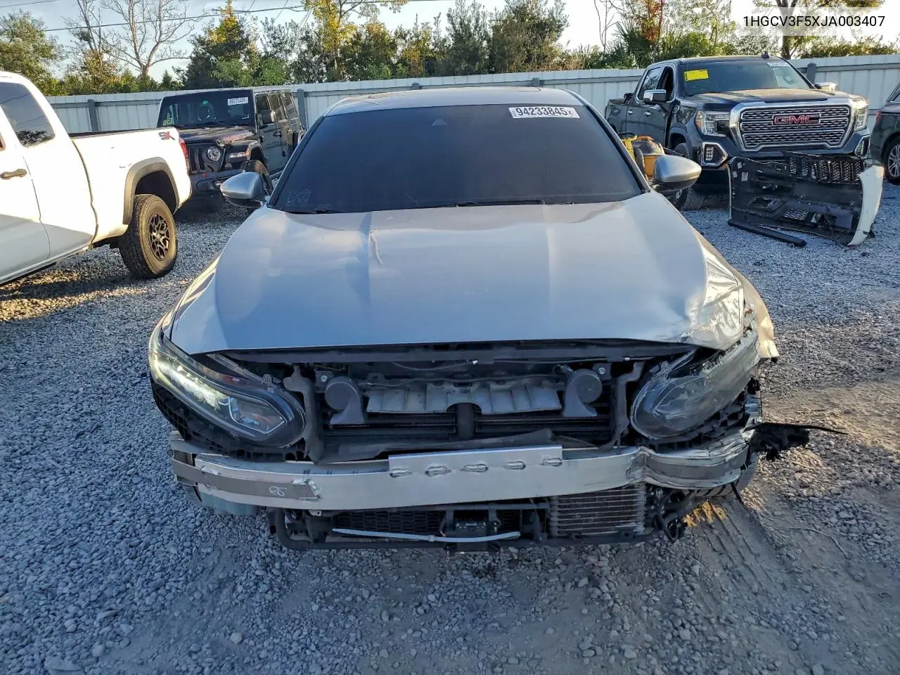 1HGCV3F5XJA003407 2018 Honda Accord Hybrid Exl
