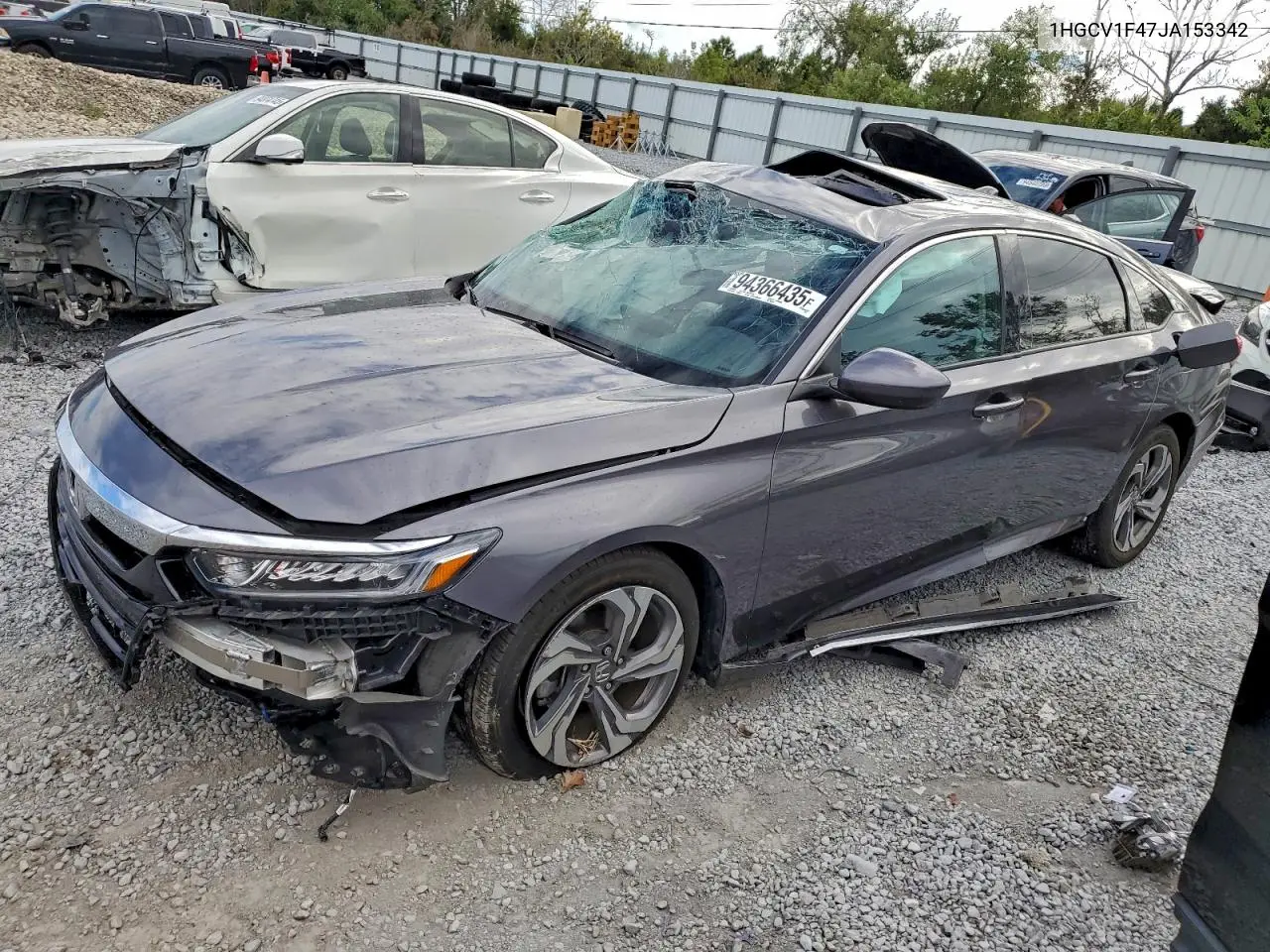 1HGCV1F47JA153342 2018 Honda Accord Ex