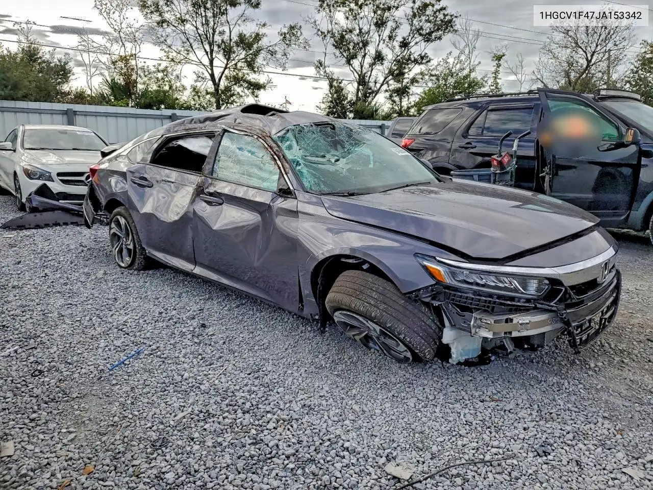 1HGCV1F47JA153342 2018 Honda Accord Ex