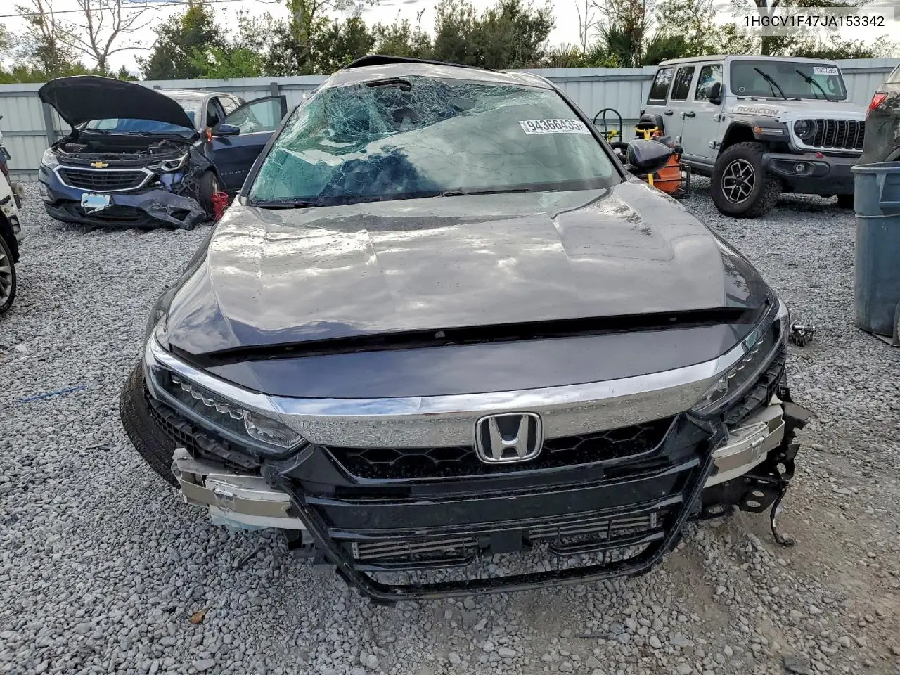1HGCV1F47JA153342 2018 Honda Accord Ex