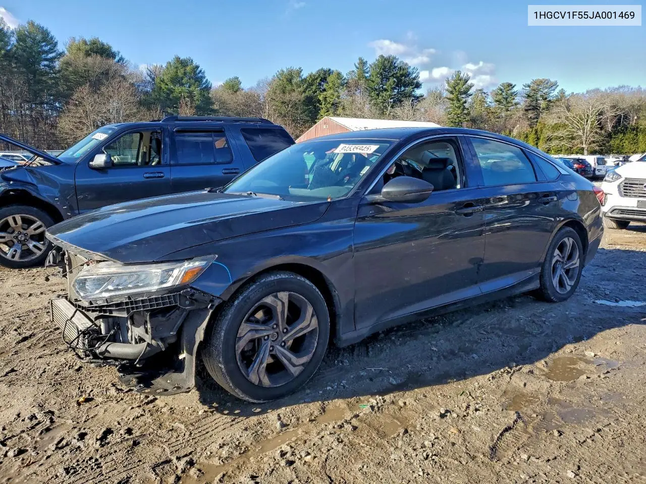 1HGCV1F55JA001469 2018 Honda Accord Exl