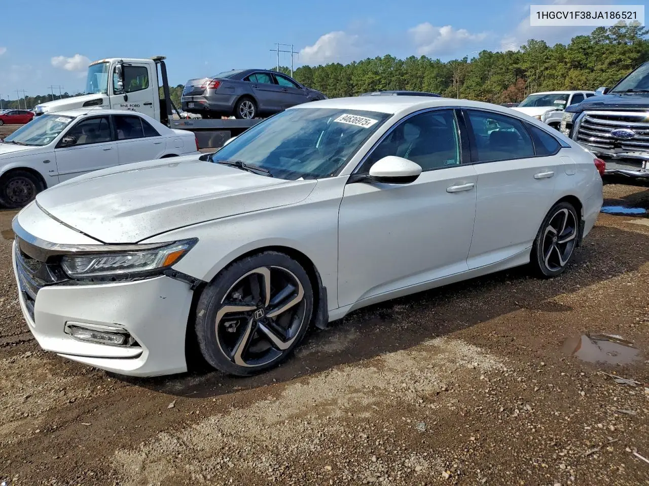 1HGCV1F38JA186521 2018 Honda Accord Sport