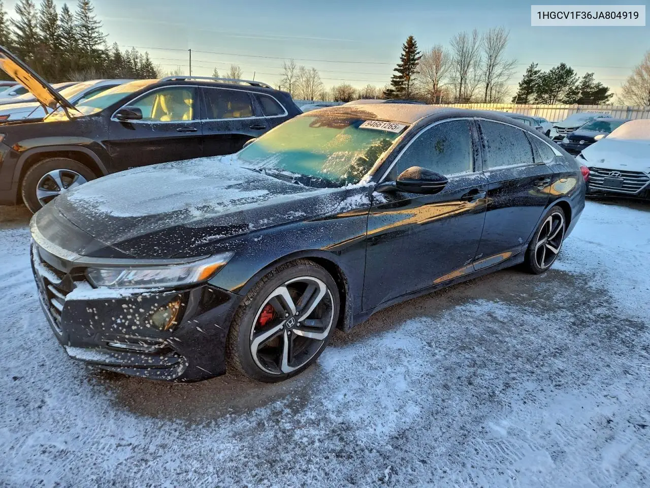 1HGCV1F36JA804919 2018 Honda Accord Sport