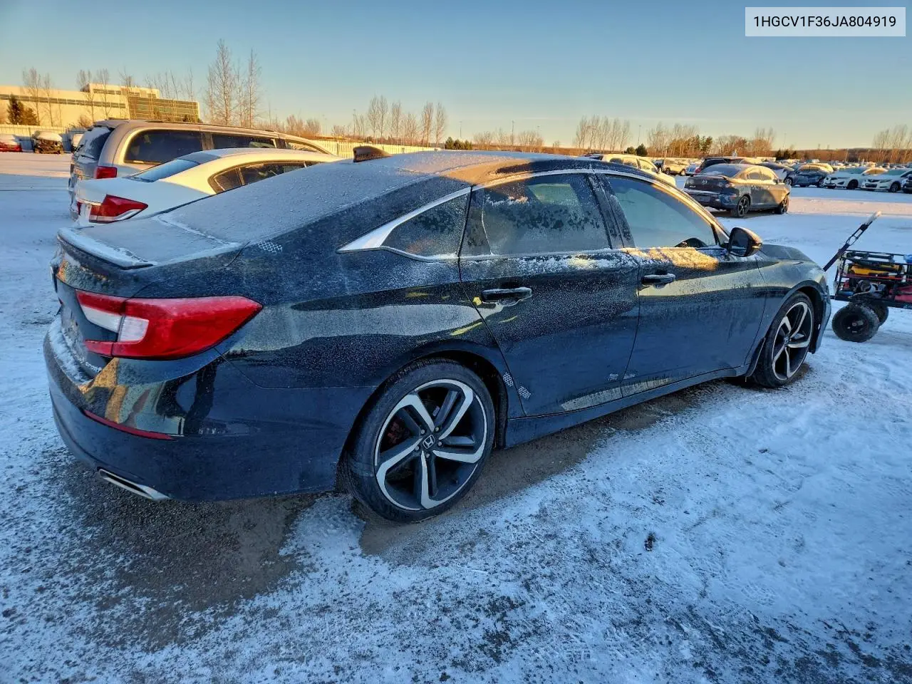 1HGCV1F36JA804919 2018 Honda Accord Sport