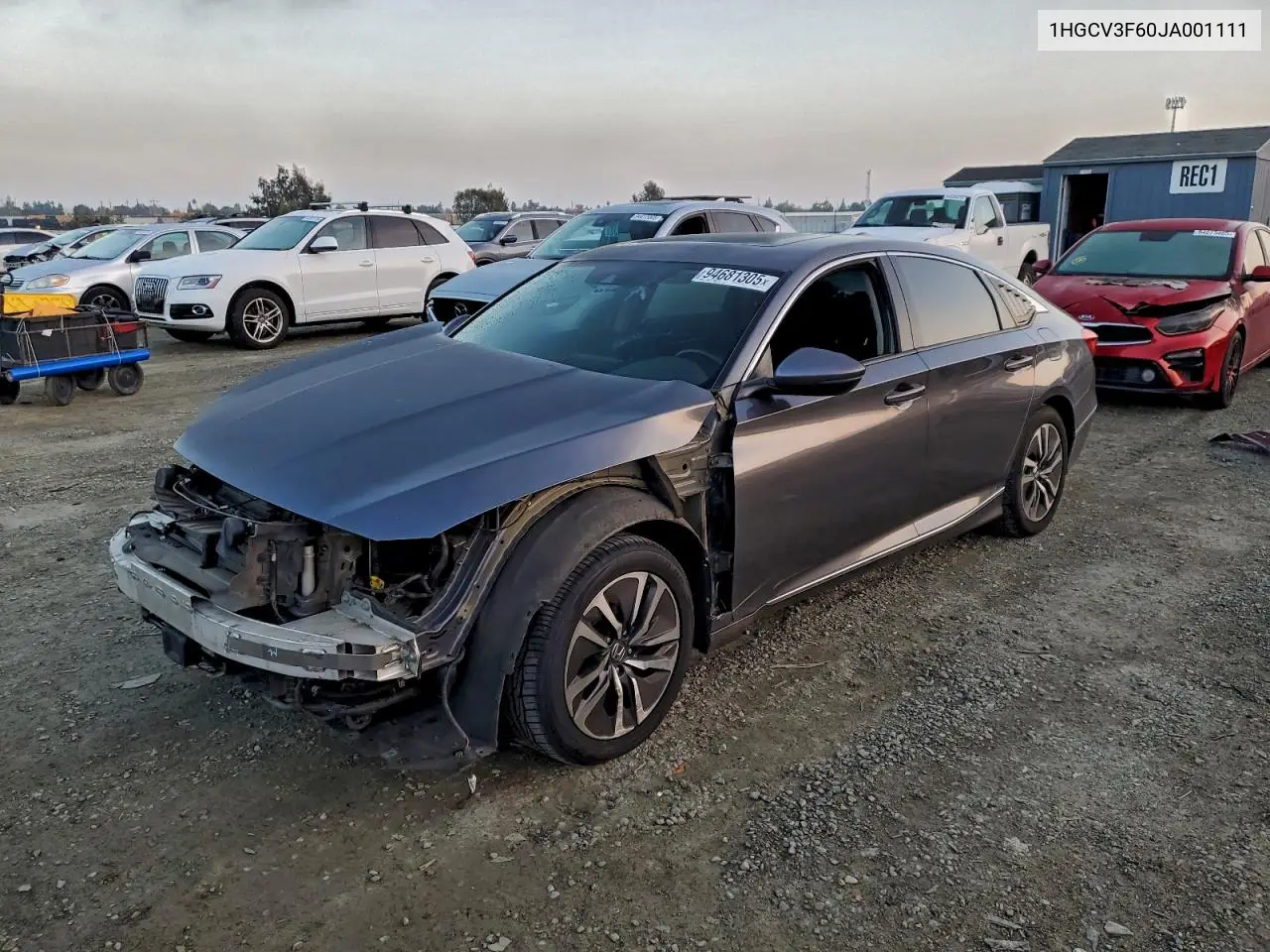1HGCV3F60JA001111 2018 Honda Accord Hybrid Exl