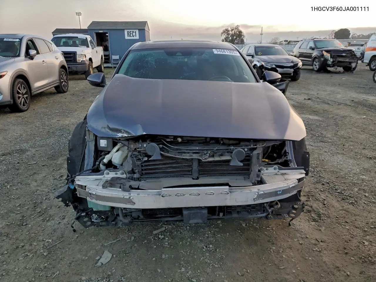 1HGCV3F60JA001111 2018 Honda Accord Hybrid Exl