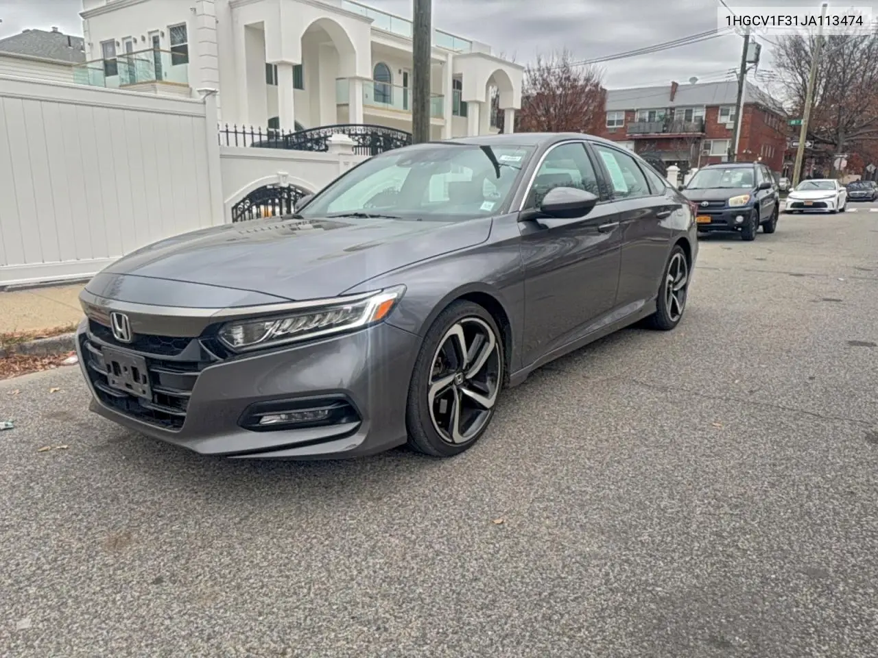 1HGCV1F31JA113474 2018 Honda Accord Sport