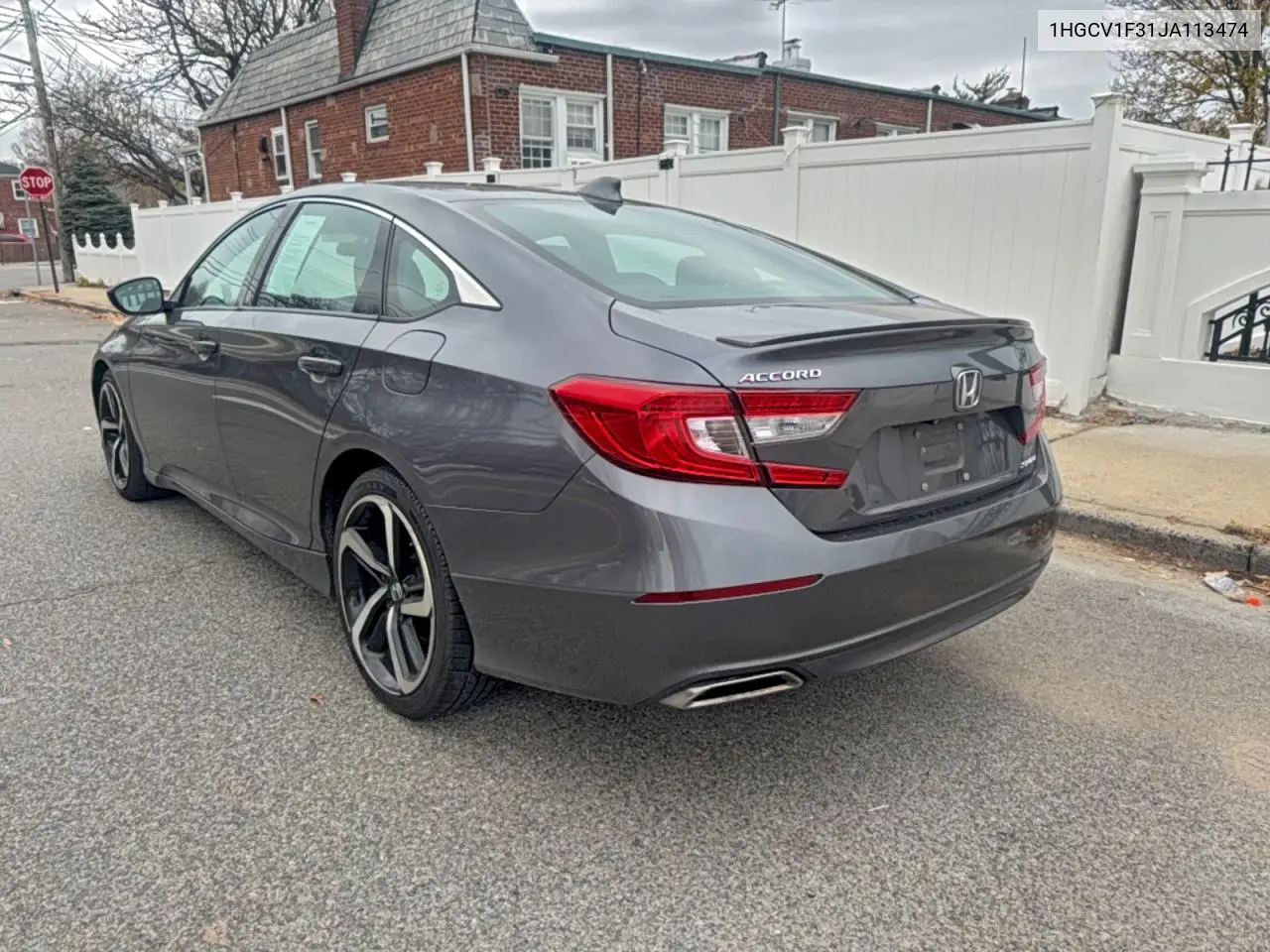 1HGCV1F31JA113474 2018 Honda Accord Sport