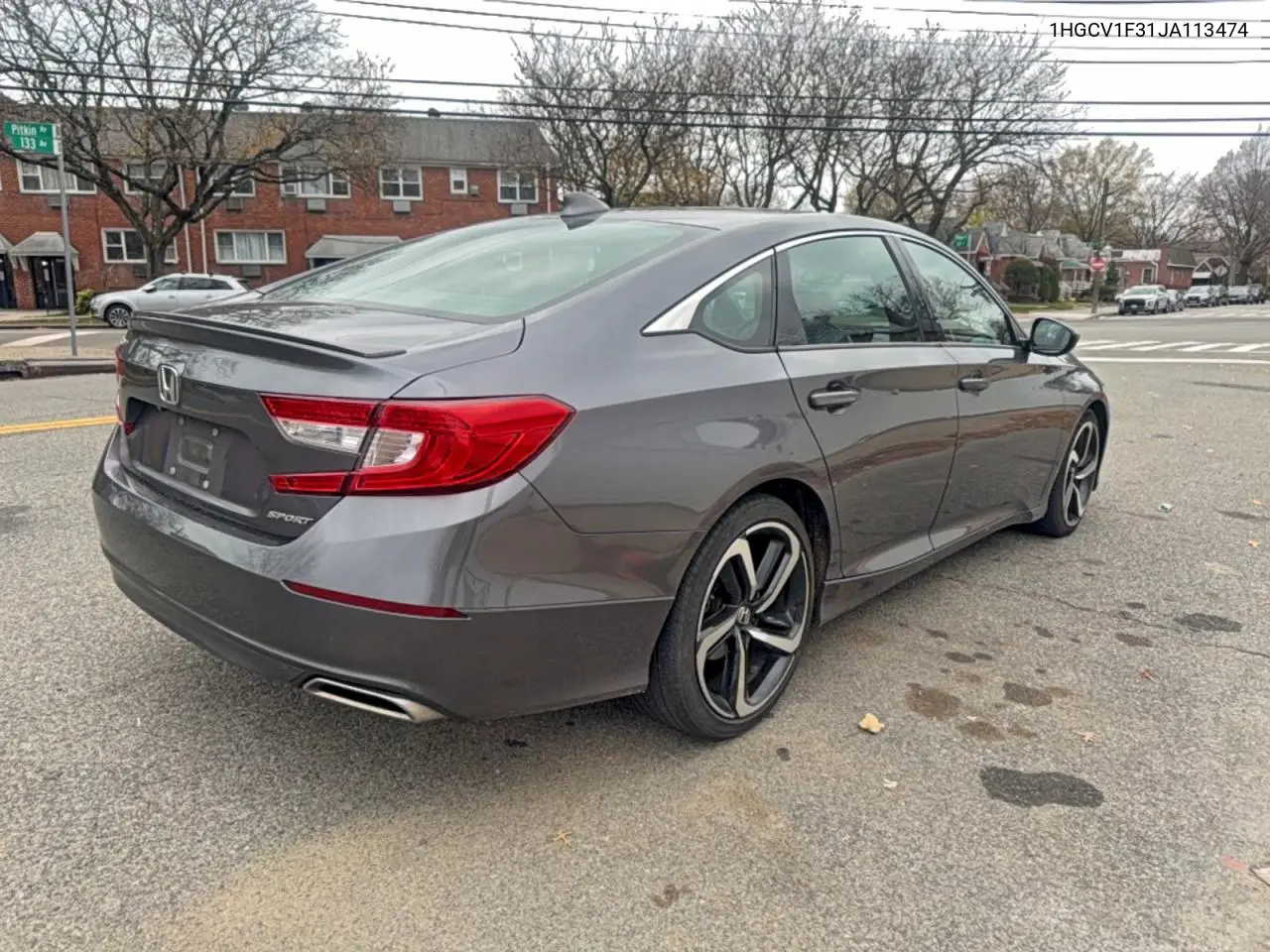 1HGCV1F31JA113474 2018 Honda Accord Sport